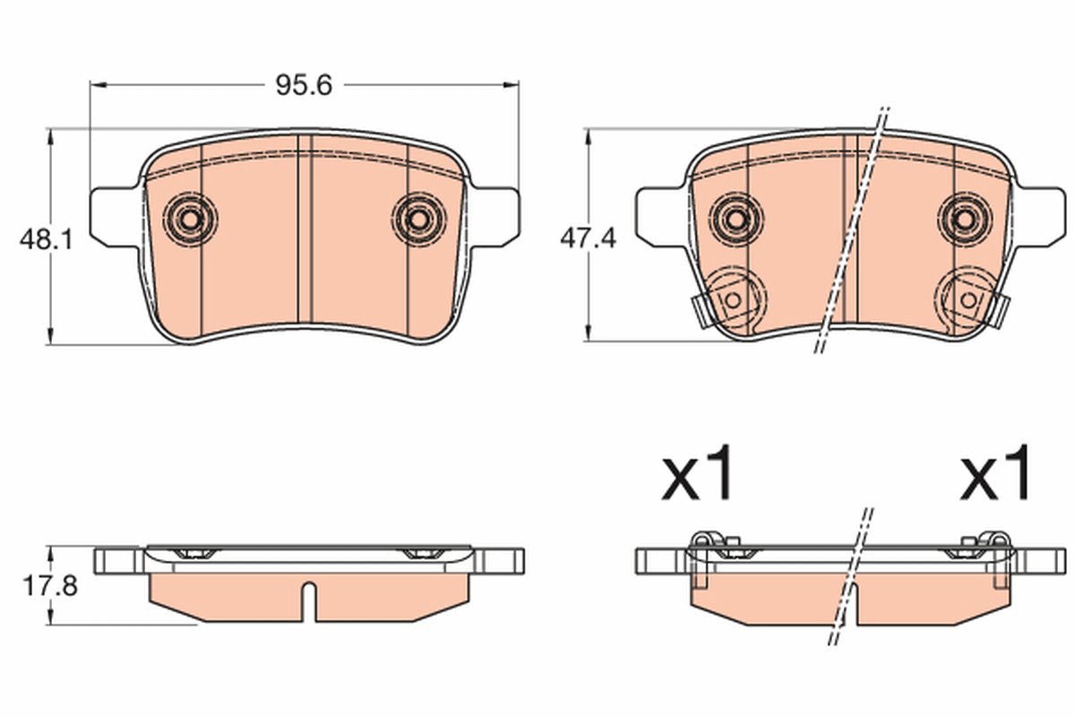 TRW Brake Pads GDB2032 - Brake Pads