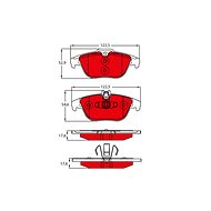 TRW Brzdové destičky GDB2051DTE - Brake Pads