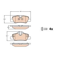 TRW Brzdové destičky GDB2088 - Brake Pads