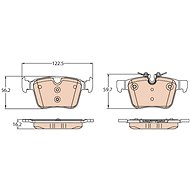 TRW Brzdové destičky GDB2110 - Brake Pads