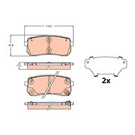 TRW Brzdové destičky GDB2112 - Brake Pads