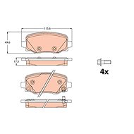 TRW Brake Pads GDB2116 - Brake Pads