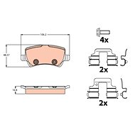 TRW Brake Pads GDB2125 - Brake Pads