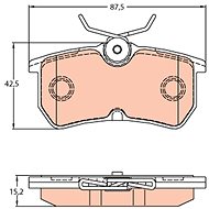 TRW Brzdové destičky GDB2140 - Brake Pads