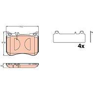 TRW Brzdové destičky GDB2144 - Brake Pads