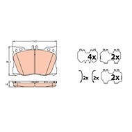TRW Brake Pads GDB2150 - Brake Pads