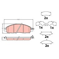 TRW Brzdové destičky GDB2182 - Brake Pads