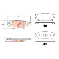 TRW Brzdové destičky GDB2183 - Brake Pads