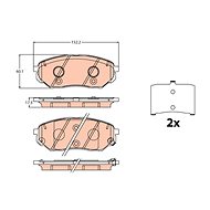 TRW Brzdové destičky GDB2195 - Brake Pads