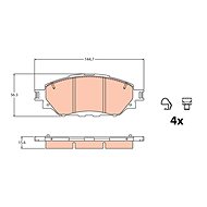 TRW Brzdové destičky GDB2196 - Brake Pads