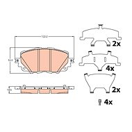TRW Brake Pads GDB2200 - Brake Pads