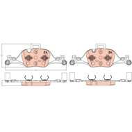 TRW Brzdové destičky GDB2213 - Brake Pads