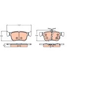 TRW Brzdové destičky GDB2223 - Brake Pads
