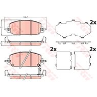 TRW Brzdové destičky GDB2244 - Brake Pads