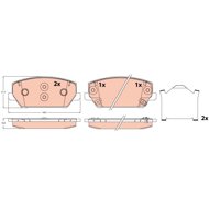 TRW Brake Pads GDB2251 - Brake Pads