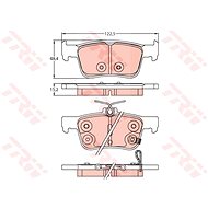 TRW Brzdové destičky GDB2252 - Brake Pads