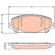TRW Brake Pads GDB2268 - Brake Pads