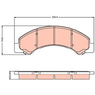 TRW Brzdové destičky GDB2287 - Brake Pads