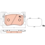 TRW Brake Pads GDB2311 - Brake Pads