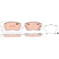 TRW Brzdové destičky GDB2329 - Brake Pads