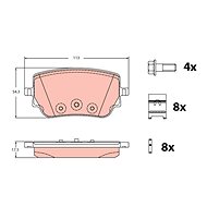 TRW Brake Pads GDB2331 - Brake Pads