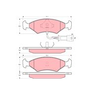 TRW Brzdové destičky GDB238 - Brake Pads