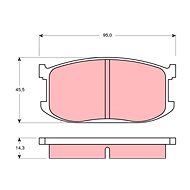 TRW Brzdové destičky GDB252 - Brake Pads