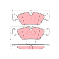 TRW Brzdové destičky GDB298 - Brake Pads