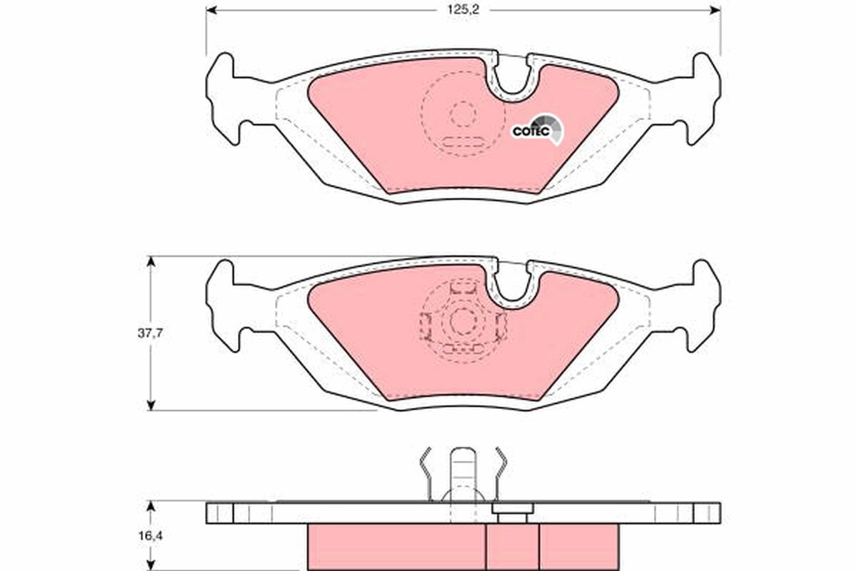 TRW Brzdové destičky GDB299 - Brake Pads