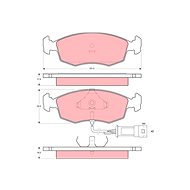 TRW Brzdové destičky GDB301 - Brake Pads