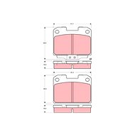 TRW Brzdové destičky GDB3104 - Brake Pads