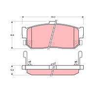 TRW Brzdové destičky GDB3111 - Brake Pads
