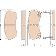 TRW Brzdové destičky GDB3114 - Brake Pads