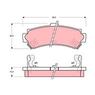 TRW Brzdové destičky GDB3115 - Brake Pads