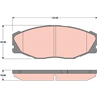 TRW Brzdové destičky GDB3118 - Brake Pads