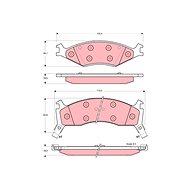TRW Brzdové destičky GDB3123 - Brake Pads
