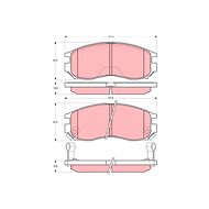 TRW Brzdové destičky GDB3133 - Brake Pads