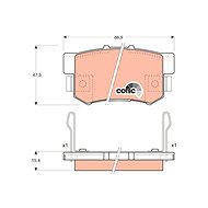 TRW Brzdové destičky GDB3154 - Brake Pads