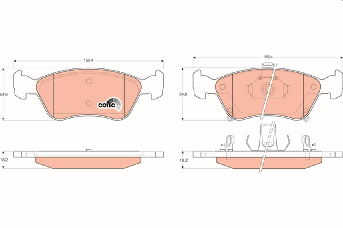 TRW Brzdové destičky GDB3163 - Brake Pads