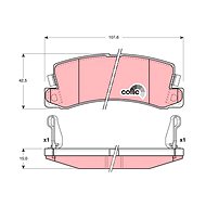 TRW Brzdové destičky GDB3164 - Brake Pads