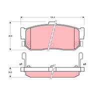 TRW Brzdové destičky GDB3181 - Brake Pads