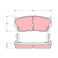 TRW Brzdové destičky GDB3183 - Brake Pads