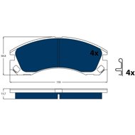TRW Brake Pads GDB3200BTE - Brake Pads