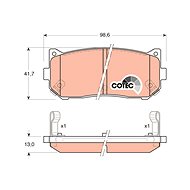 TRW Brzdové destičky GDB3203 - Brake Pads