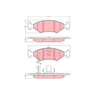 TRW Brzdové destičky GDB3224 - Brake Pads