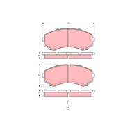 TRW Brzdové destičky GDB3254 - Brake Pads