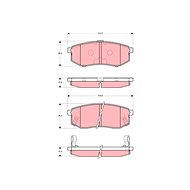 TRW Brzdové destičky GDB3260 - Brake Pads