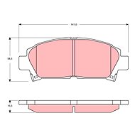 TRW Brzdové destičky GDB3306 - Brake Pads
