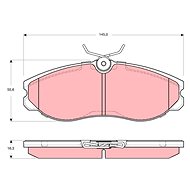 TRW Brzdové destičky GDB3313 - Brake Pads