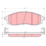 TRW Brzdové destičky GDB3327 - Brake Pads